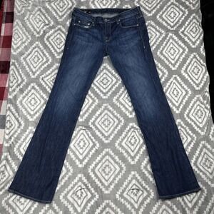 William Rast Jeans Womens 31 Blue Denim Boot Cut Stretch W33xL35"